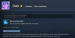 Illustration for article titled Dota Underlords, As Told By Steam Reviews
